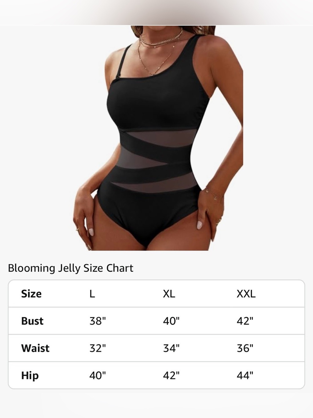 Blooming Women's One Piece Bathing Suits Slimming Mesh Swimwear - NWOT - Picture 2 of 8